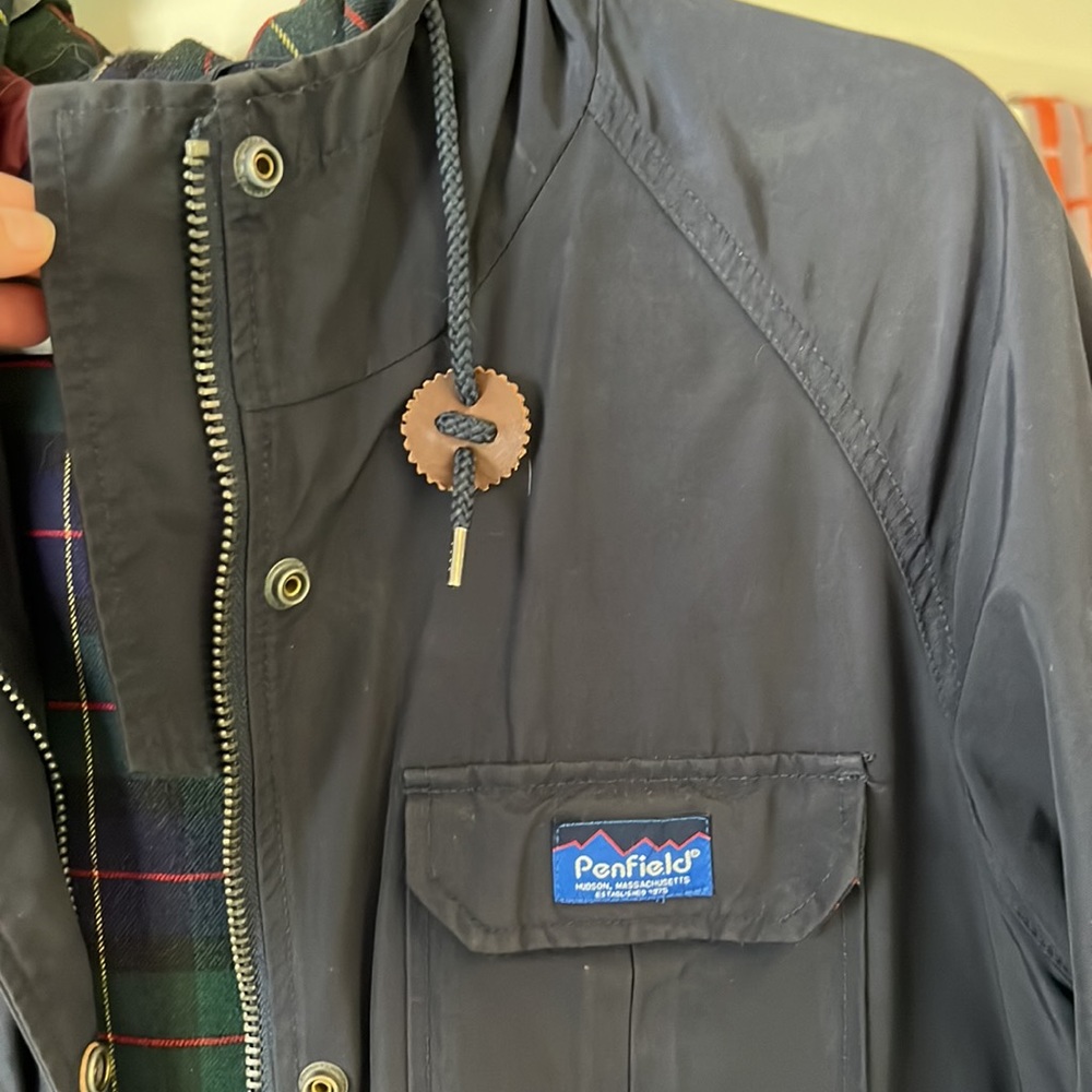 EUC Penfield Jacket Navy size small with plaid lining - Picture 4 of 7